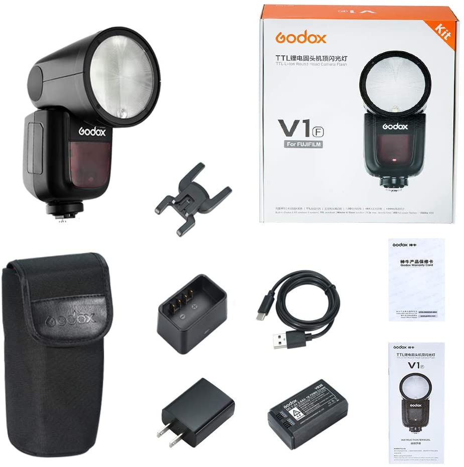 ゴドックスV1F 富士フイルム用とアクセサリーキット GODOX V1F